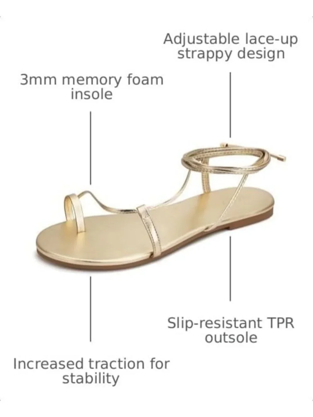 Stylish Women's Strappy Lace-Up Sandals | Trendy Tie-Up Flats & Flip Flops